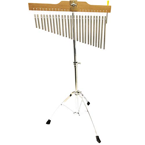 Luvay 25-Bar Chimes Percussion Instruments with Mounting Stand and Stick