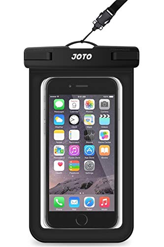 JOTO Universal Waterproof Pouch Cellphone Dry Bag Case for iPhone 11 Pro Max Xs Max XR X 8 7 6S Plus SE, Galaxy S20 Ultra S20+ S10 Plus S10e S9 Plus S8/Note 10+ 9, Pixel 4 XL up to 6.9' -Black