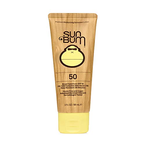 Sun Bum Original SPF 50 Sunscreen Lotion | Vegan and Reef Friendly (Octinoxate & Oxybenzone Free) Broad Spectrum Moisturizing UVA/UVB Sunscreen with Vitamin E | 3 oz