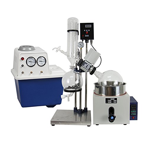 lab1st 5L Rotary Evaporator Hand Lifting Turnkey Package w/Water Vacuum Pump
