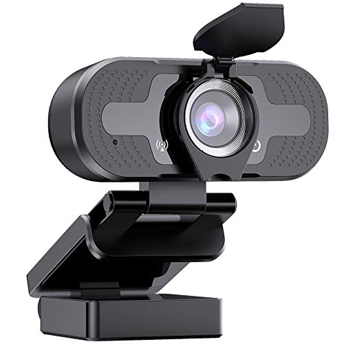 Webcam with Microphone for Desktop Laptop, 1080P HD Streaming USB PC Computer Web Camera for Video Calling Conferencing Recording Gaming, Skype/YouTube/Zoom