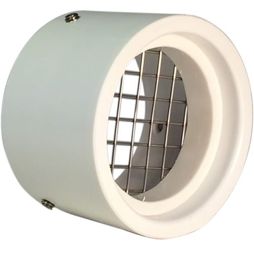 1-1/2' PVC Vent Cap Cover with Screen SVC-RS15