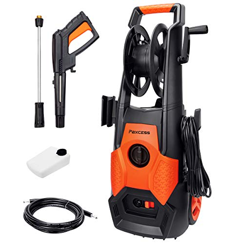 ROOJER 1800W Electric Pressure Washer High Pressure Power Washer Machine Car Washer with Power Hose Gun Turbo Wand 5 Interchangeable Nozzles Max 3500 PSI 2.6 GPM