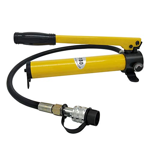 Hydraulic Hand Pump Power Pack Hose Coupler (10000 psi) Hydraulic Oip Pump Hand Operated Pump Hydraulic Hand Pump Manual Pump CP-180 for ConnectingSplit Unit