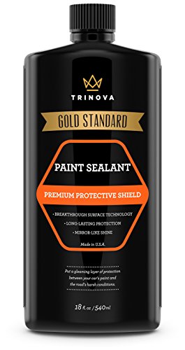 TriNova Paint Sealant Car Wax for Long Lasting Protection & Shine. Synthetic Polymers Seal The Surface to Prevent UV Damage and Produce Deep Glossy Coat 18oz