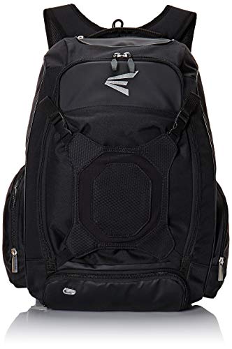 EASTON WALK-OFF IV Bat & Equipment Backpack Bag | Baseball Softball | 2020 | Black | 2 Bat Sleeves | Vented Shoe Pocket | External Helmet Holder | 2 Side Pockets | Valuables Pocket | Fence Hook