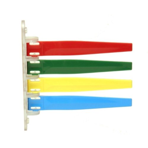 Unimed-midwest I4pf169434 Room Status Flags 4-flag Primary Red, Green, Yellow, Blue (Each)