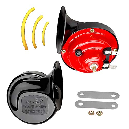 Garberiel 2 Pair Auto Car Vehicle Horn with Bracket Universal 12V 135db Loud Dual Waterproof Horn for All Motorcycle