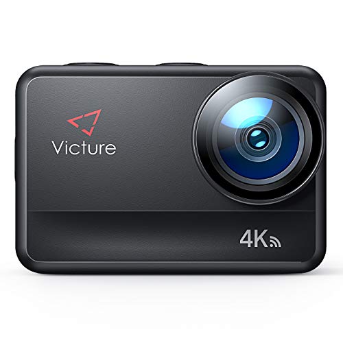 Victure AC940 Native 4K 60FPS Action Camera 5M Bare Metal Waterproof 20MP Sports Camera with Touch Screen Vlog Camera EIS Remote Control 131 Feet Underwater Camcorder with 2X 1350mAh Batteries