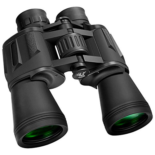 GLANDU 10 x 50 Binoculars BAK-4 Porro Prism FMC for Adults Professional High Magnification HD Waterproof Abrasion Rubber Binoculars for Bird Watching Travel Sightseeing Hunting Wildlife and Concerts