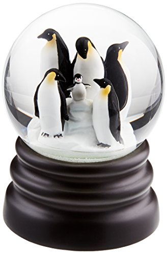 WHAT ON EARTH Musical Snow Globe - Adorable Penguins - Plays Let It Snow