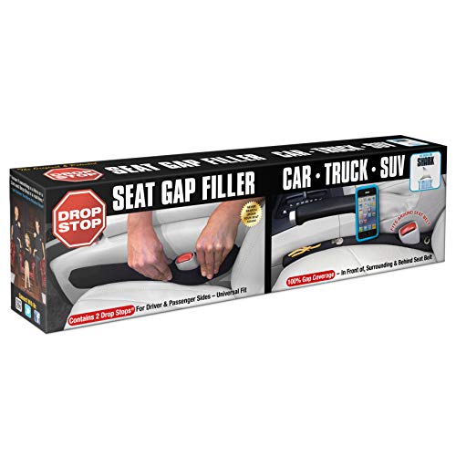 Drop Stop - The Original Patented Car Seat Gap Filler (AS SEEN ON Shark Tank) - Set of 2