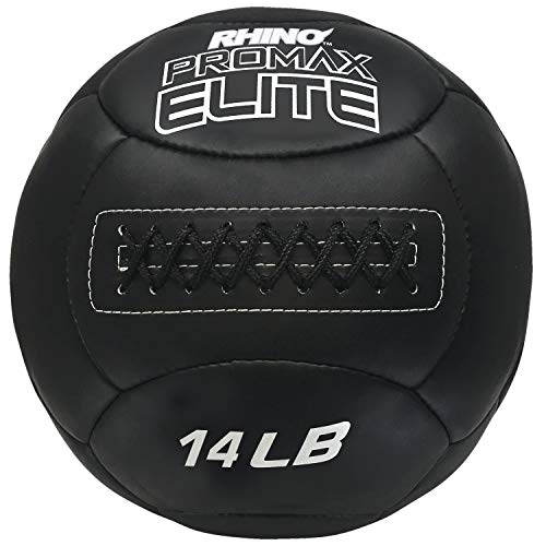 Champion Sports Rhino Promax Elite Slam Balls, 14 lb, Soft Shell with Non-Slip Grip - Medicine Wall Ball for Slamming, Bouncing, Throwing - Exercise Ball Set for Crossfit, Plyometrics, Cross Training