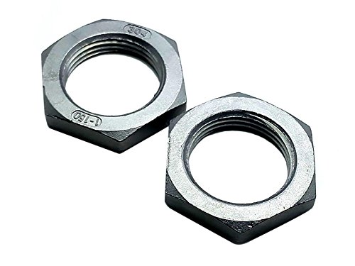 2pcs Locknut 1' NPT Stainless Steel Lock Nut O-Ring Groove Pipe Fitting