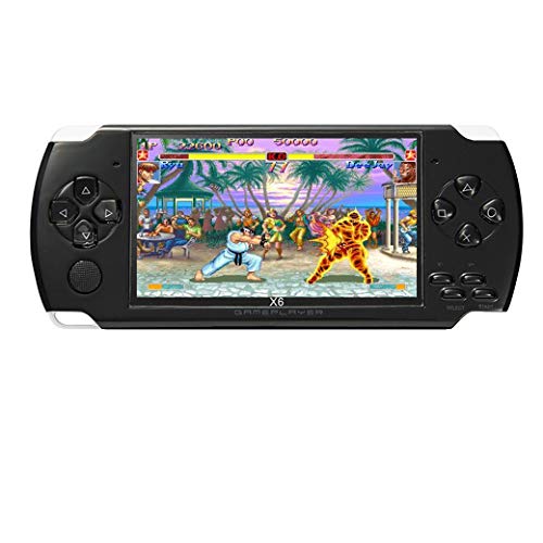 4.3 inch 8GB Handheld Portable Game Console Built in 1200+Real Video Games for gba/gbc/SFC/fc/SMD Games mp3/mp4/mp5/DV/DC Function (Black)