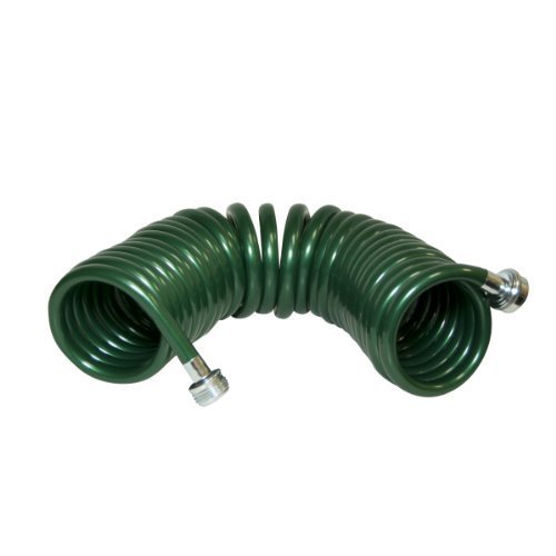 Plastair SpringHose PUWE625B94H-AMZ Light EVA Lead Free Drinking Water Safe Recoil Garden Hose, Green, 3/8-Inch by 25-Foot