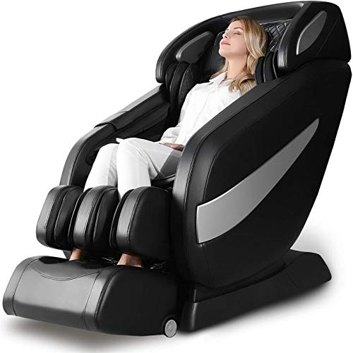 Massage Chair, Zero Gravity SL Track Massage Chair, Full Body Shiatsu Massage Chair Recliner with Space Saving, Yoga Stretching, Bluetooth Speaker, Heat, Foot Roller&Vibrator Ugears B-L1