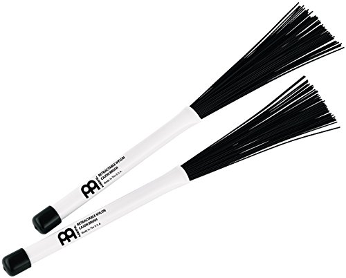 Meinl Percussion Retractable Nylon Brushes for Cajon, Pair - Made in the U.S.A - Create Sweeping Effects and Grooves (CB2)