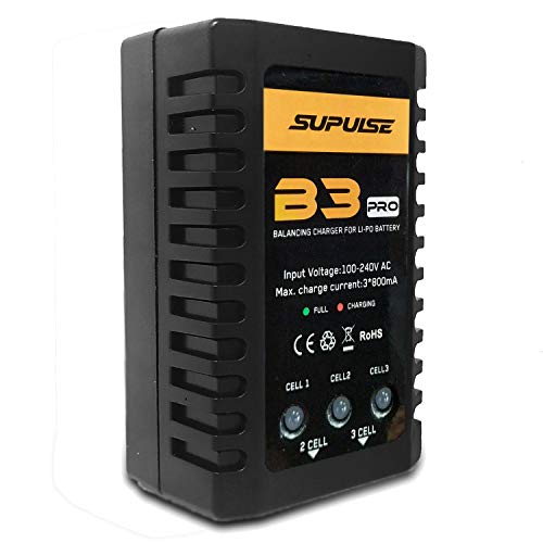 SUPULSE LiPo Battery Charger B3AC 2S-3S RC Balance Charger 7.4-11.1V Pro Compact Charger
