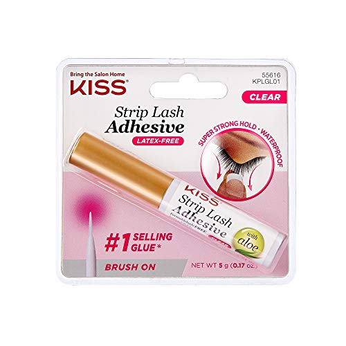 KISS Strip Eyelash Adhesive, Clear, 0.17 Ounce