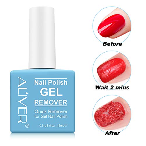 Magic Nail Polish Remover, Quick & Easy Remove Gel Nail Polish Within 3-5 Minutes, No Need For Foil, Soaking or Wrapping, For Natural, Gel, Acrylic, Sculptured Nails