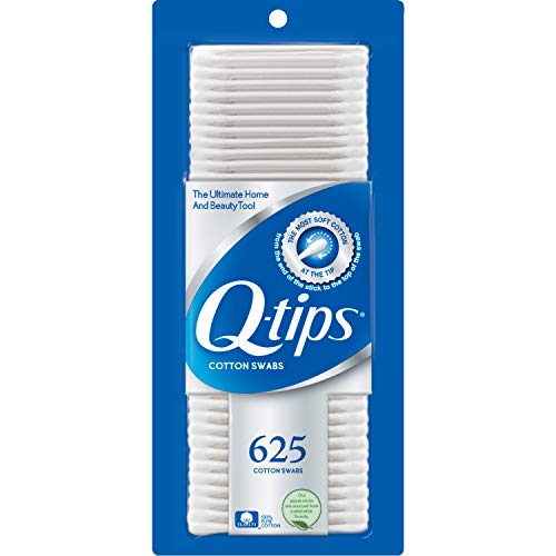 Q-tips Cotton Swabs for Hygiene and Beauty Care Original Made with 100% Cotton 625 Count