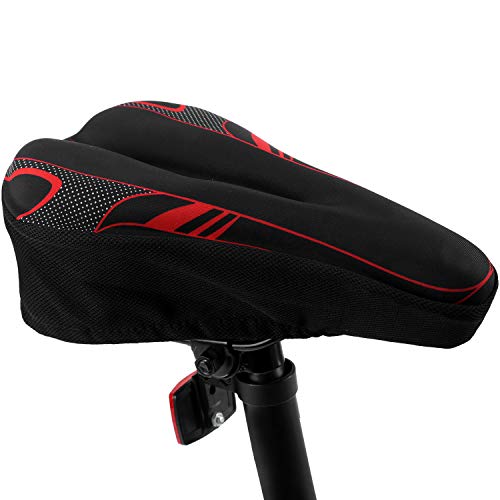 Bike Seat Cover Bicycle Saddle Cushion with Memory Foam for Women Man & Kids to Ride on BMX,Confort,Electric,Fixed Gear,Mountain,Road,Cyclocross,Tandem Bikes