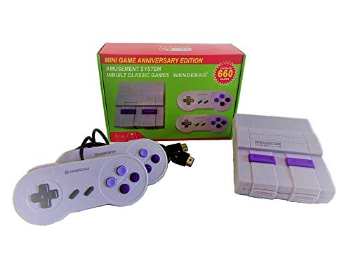 Mini Classic Game Consoles Mini Retro Game Consoles Built-in 660 Games Video Games Handheld Game Player （AV Out Cable 8-Bit） Bring You Happy Childhood Memories