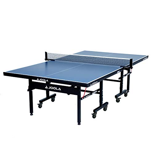 JOOLA Inside - Professional MDF Indoor Table Tennis Table with Quick Clamp Ping Pong Net and Post Set - 10 Minute Easy Assembly - USATT Approved - Ping Pong Table with Single Player Playback Mode