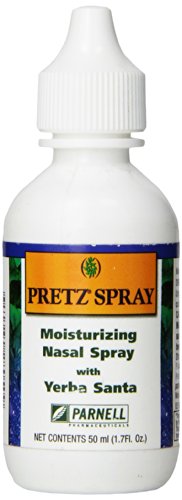 Pretz Spray Moisturizing Saline Nasal Spray with Yerba Santa, 1.7 Fluid Ounce