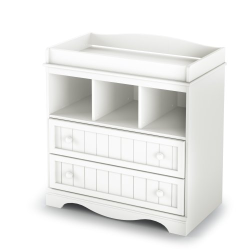 South Shore  Savannah 2-Drawer Changing Table, Pure White