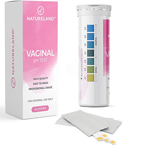 [40 Strips] Natureland Vaginal Health pH Test Strips, Feminine pH Test, Value Pack | Monitor Vaginal Intimate Health & Prevent Infection | Accurate Acidity & Alkalinity Balance