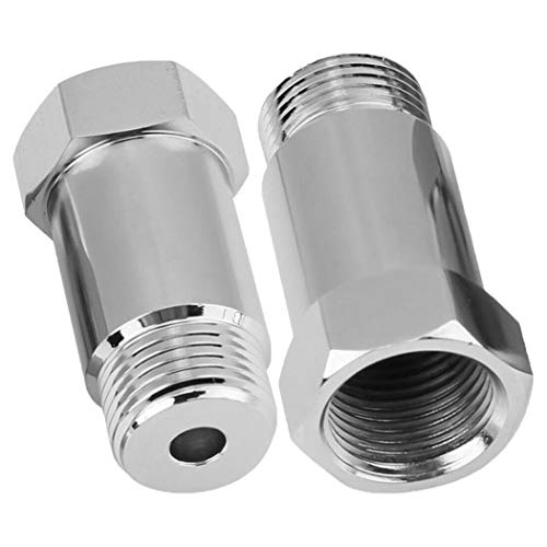 PinSpace - O2 Oxygen Sensor Mounting Boss Fitting Bung Accessories Straight Threaded M18 x 1.5 (45mm), 2 Pack