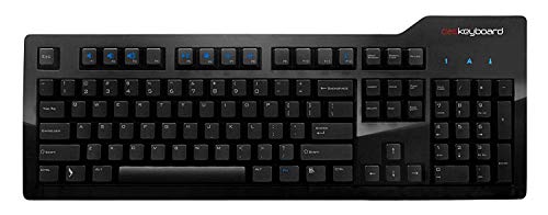 Das Keyboard Model S Professional Mechanical Keyboard - High Performance Clicky Tactile Feedback - Enhanced 104 Key Layout - Laser Etched Keycaps to Prevent Fading - Cherry MX Blue Switches - Ultra Sleek Design