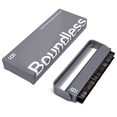 Boundless Audio Record Cleaner Brush - Vinyl Cleaning Carbon Fiber Anti-Static Record Brush