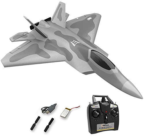 Top race Rc jet 4 channel remote control fighter jet rc plane ready to fly rc planes for adults, one key stunts rc airplane, high speed rc airplane, hobby rc jet plane FOR ADVANCED FLYERS ONLY TR-F22B