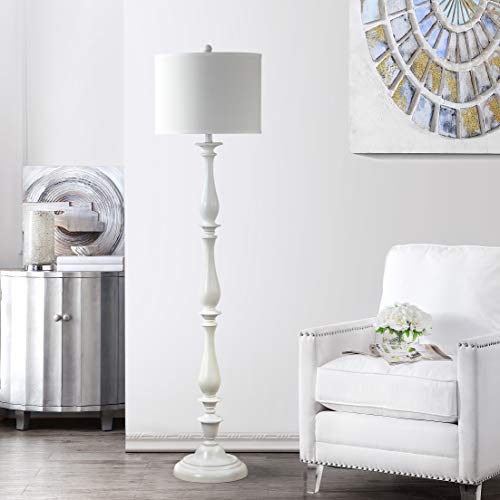 Safavieh Lighting Collection Bessie Candlestick White 62-Inch Floor Lamp