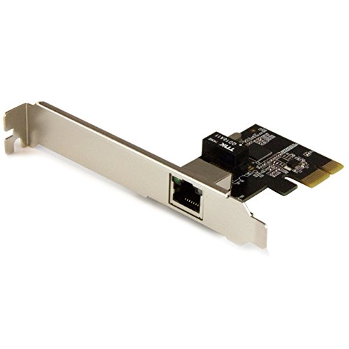StarTech.com 1-Port Gigabit Ethernet Network Card - PCI Express, Intel I210 NIC - Single Port PCIe Network Adapter Card with Intel Chipset (ST1000SPEXI)