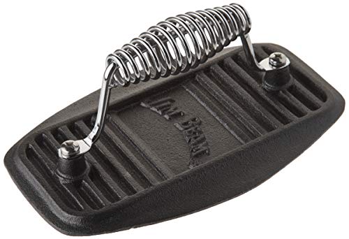 Jim Beam JB0177 Iron Barbecue, BBQ Press, Grill Accessories, Grid, Black