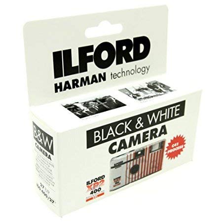 Ilford XP2 Super Single Use Camera with Flash (27 Exposures) Black and White Film 3-Pack