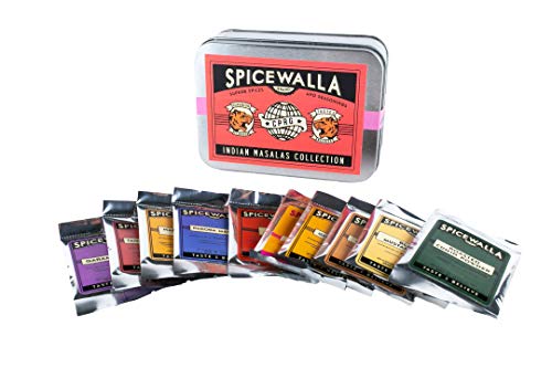 Spicewalla Indian Masala Spice Sampler | 10 Blends, 20 servings | Tasting Collection Spices and Seasonings Kit | Golden Milk, Gourmet Garam Masala, Chai Masala, Madras Curry