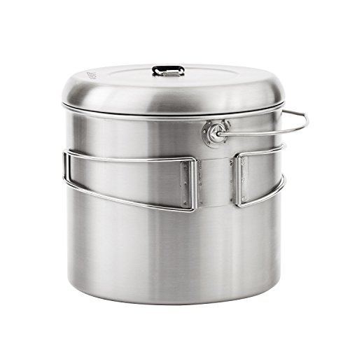 Solo Stove Pot 4000: Stainless Steel Companion Pot Campfire. Great for Backpacking, Camping, Bushcraft, Survival