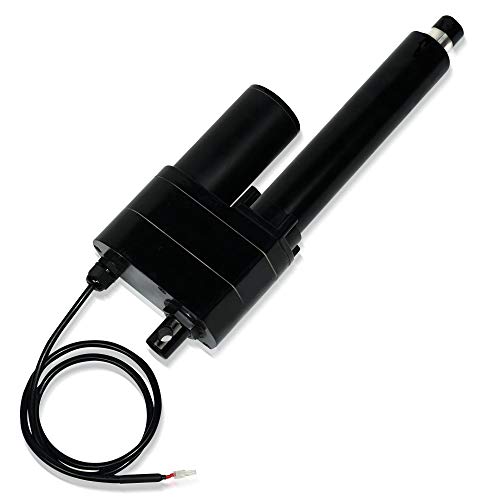 24V Feedback Linear Actuator (2000 lbs. / 10 in.) | High Force Potentiometer and Heavy Duty Capabilities | DC Electric Motor, Stainless-Steel Stroke and IP65 Protection | Model PA-17-10-2000-N-24VDC
