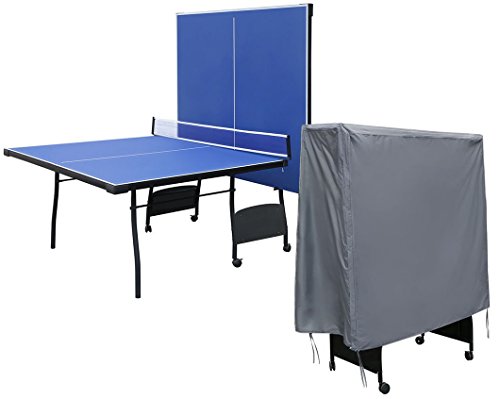 WOMACO Upright Ping Pong Table Cover - Waterproof Dust Proof Table Tennis Table Protector - 60' x 59' x 29.5' (Gray)