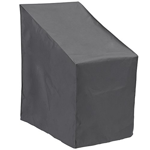 Patio Watcher Stackable Patio Chair Cover, Durable and Waterproof Out Furniture Chair Cover,Grey