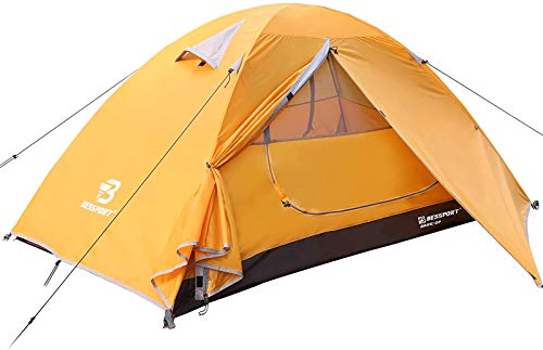 Bessport Backpacking Tent 2Person Ultralight Camping Tent Waterproof Two Doors Tent Instant Setup - Less Than 1 Min for Camping, Hiking Mountaineering Expeditions