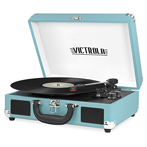 Victrola Vintage Bluetooth Portable Suitcase Record Player