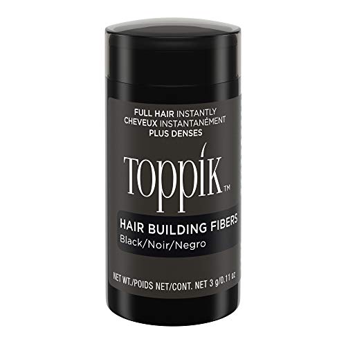 Toppik Hair Building Fibers, Black, 0.11 oz