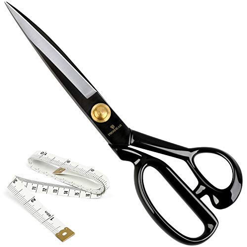 Fabric Scissors Professional 10 inch Heavy Duty Scissors for Leather Sewing Shears for Tailoring Industrial Strength High Carbon Steel Tailor Shears Sharp for Home Office Artists Dressmakers