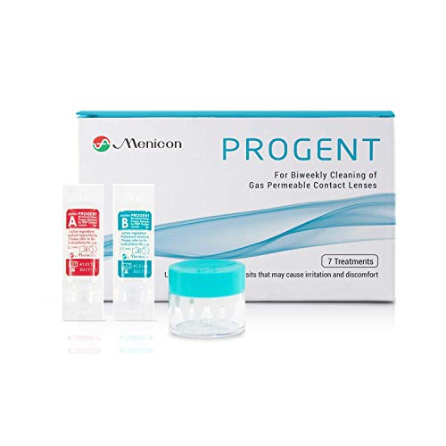 Menicon Progent 7 Hard Contact Lens Solution for Cleaning and Removing Protein Deposits